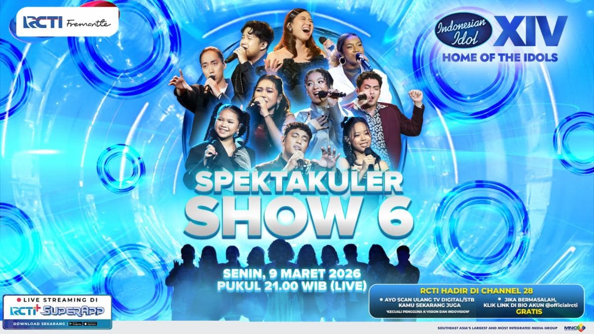 Spektakuler Show 6 Semakin Personal! Juri Turun Langsung Dampingi Top 10 di Indonesian Idol