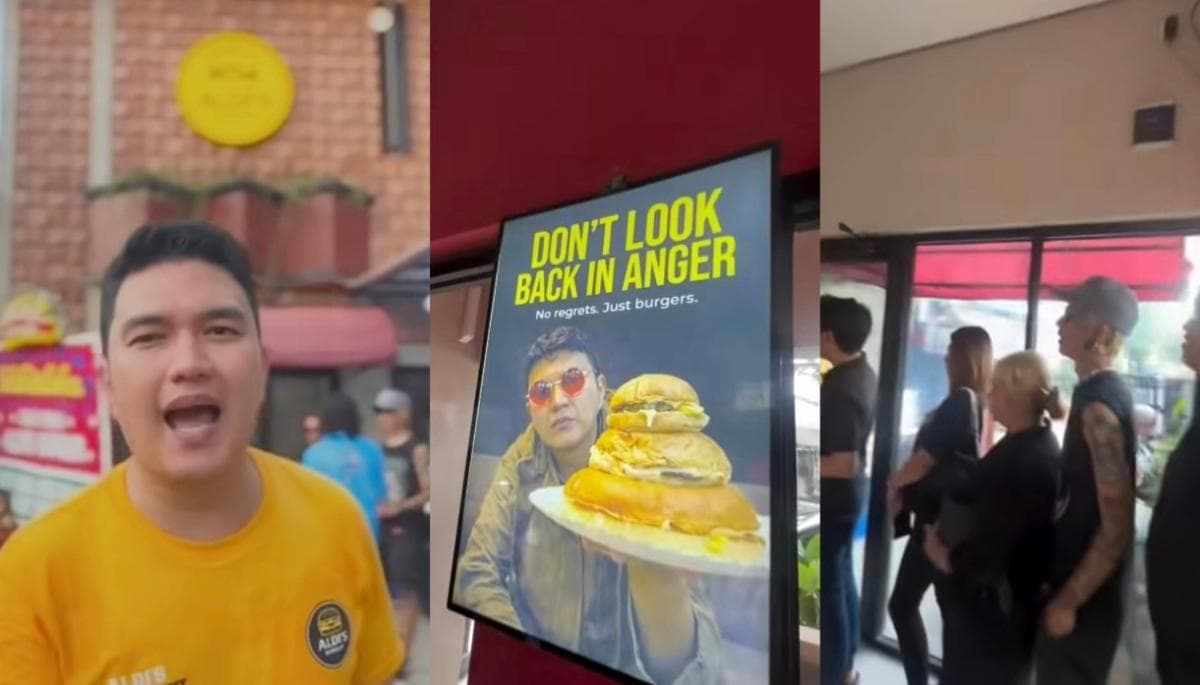 Viral Aldi Taher Jualan Burger, Marketing Uniknya Bikin Nitezen Salut
