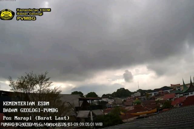 Gunung Marapi Erupsi Hari Ini, Kolom Abu Membubung Setinggi 1,6 Kilometer