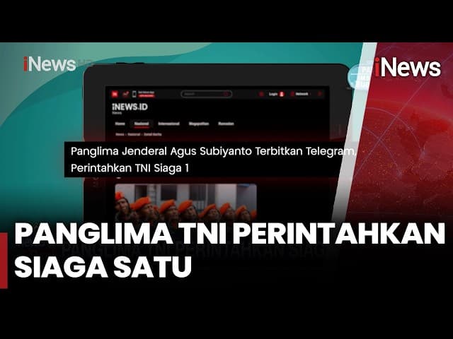 Panglima TNI Terbitkan 7 Instruksi Strategis Terkait Status Siaga 1 Prajurit
