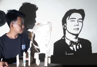 Mengharukan! Pria Ini Ciptakan Siluet Wajah Vidi Aldiano sebagai Penghormatan Terakhir