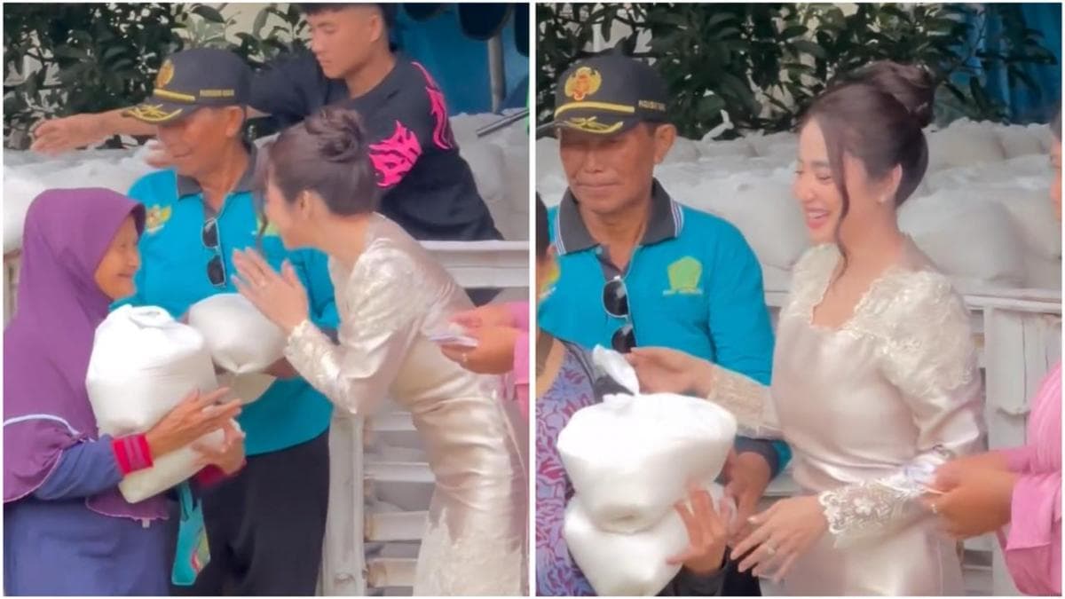 Jelang Lebaran 2026, Dewi Perssik Bagi-Bagi 8.400 Beras Zakat di Jember