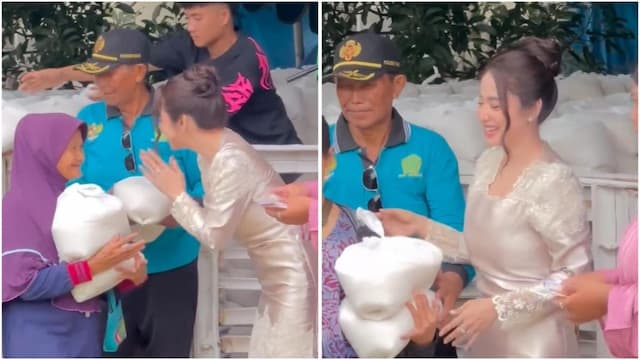 Jelang Lebaran 2026, Dewi Perssik Bagi-Bagi 8.400 Beras Zakat di Jember