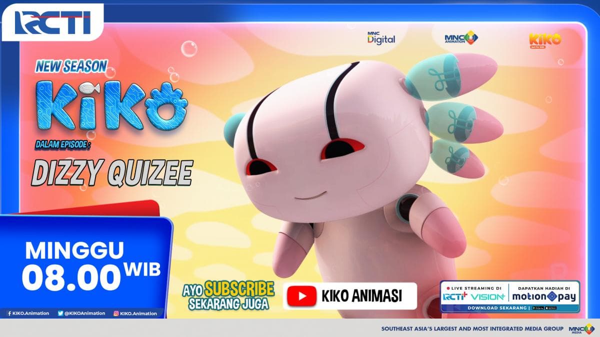 KIKO Season 4 Episode Baru Dizzy Quizee, Tayang Minggu 22 Maret 2026 Pukul 08.00 WIB di RCTI