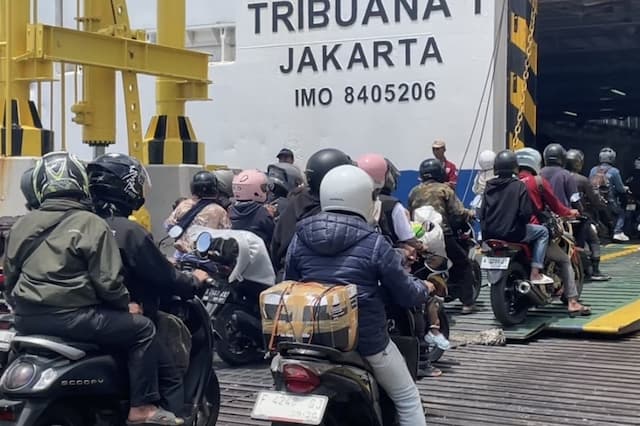 Puncak Arus Balik, Kapal Khusus Pemudik Motor Disiapkan di Pelabuhan Bakauheni