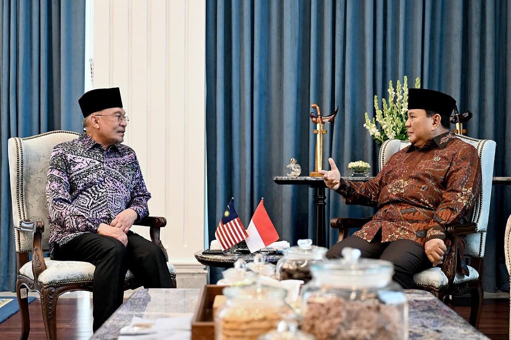 Momen Prabowo Bertemu Anwar Ibrahim, Silaturahmi 2 Sahabat di Momen Lebaran