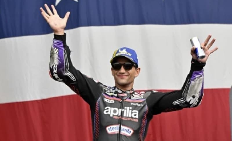Jorge Martin Jatuh usai Menang Sprint Race MotoGP AS 2026, Aksi Wheelie Berujung Petaka