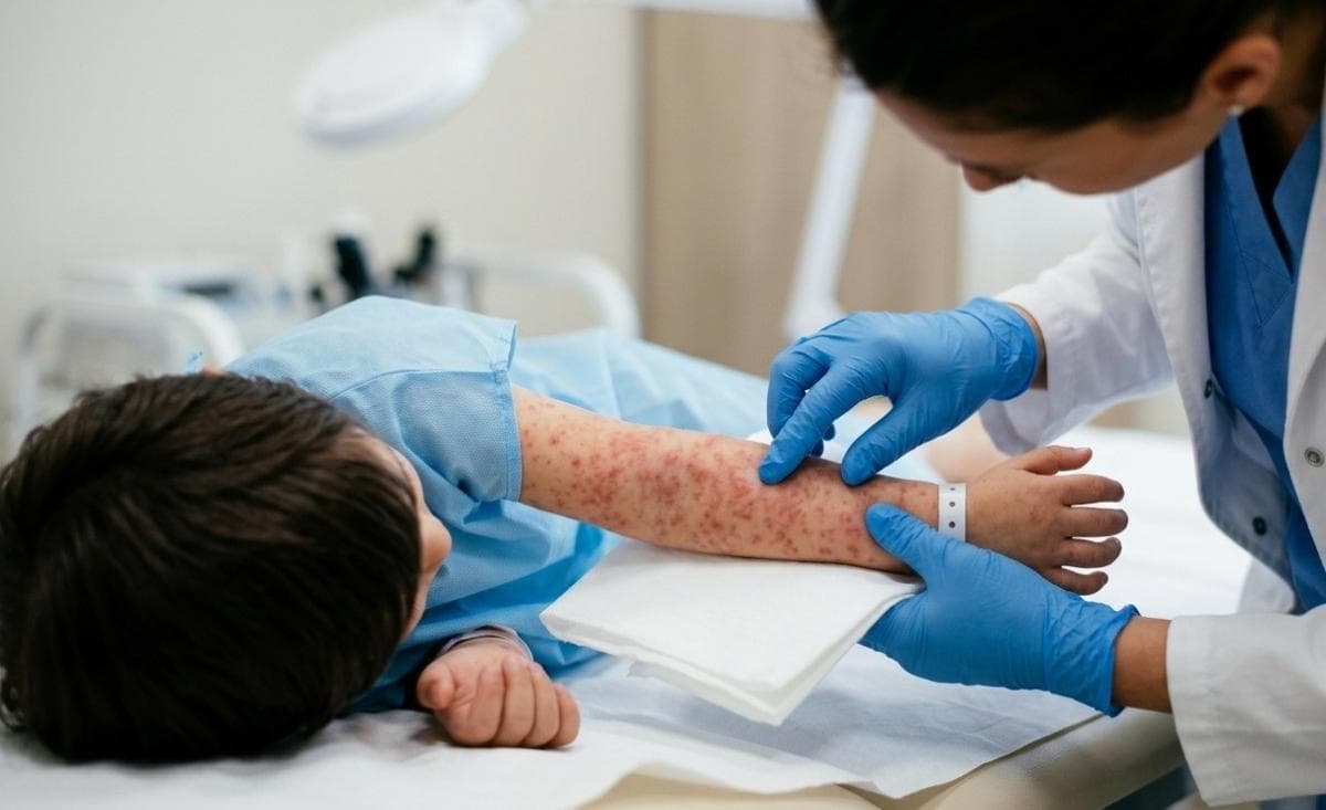 Meski Kasus Campak Turun Tajam, Kemenkes Ingatkan Tim Medis Tidak Abaikan Gejala Penyakit Meski Kasus Campak Turun Tajam, Kemenkes Ingatkan Tim Medis Tidak Abaikan Gejala Penyakit