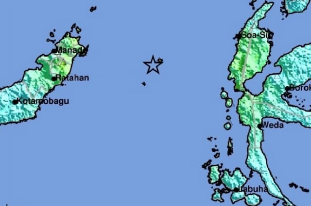 Gempa Terkini M 5,0 Guncang Jailolo Maluku Utara, Getaran Dirasakan hingga Bitung 