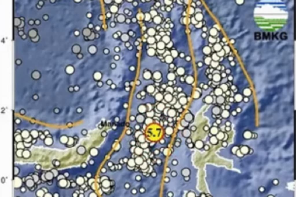 Gempa Susulan M 5,7 Guncang Jailolo Maluku Utara, Berpusat di Laut
