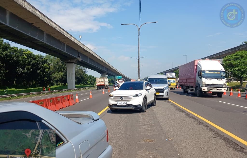 Libur Jumat Agung, Contraflow di Tol Jakarta-Cikampek Diberlakukan