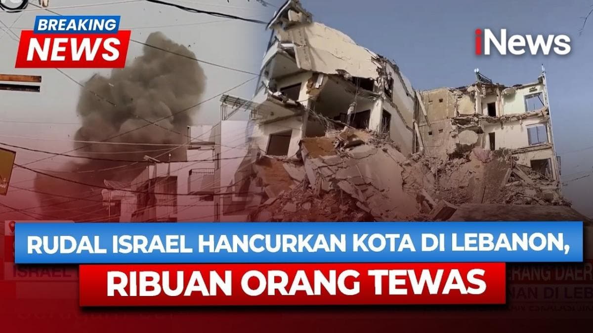 Serangan Udara Israel Ratakan Bangunan di Lebanon, 1.422 Warga Tewas