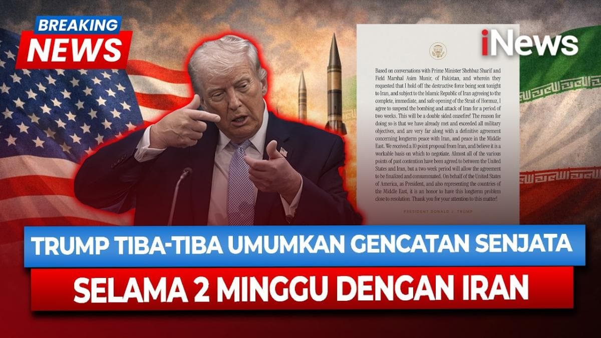 Donald Trump Umumkan Gencatan Senjata 2 Pekan dengan Iran dan Pembukaan Selat Hormuz