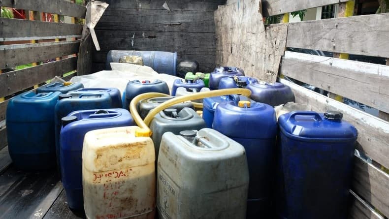 Polda Kaltim Ungkap Perdagangan Ilegal Ribuan Liter Pertalite, 1 Pelaku Ditangkap