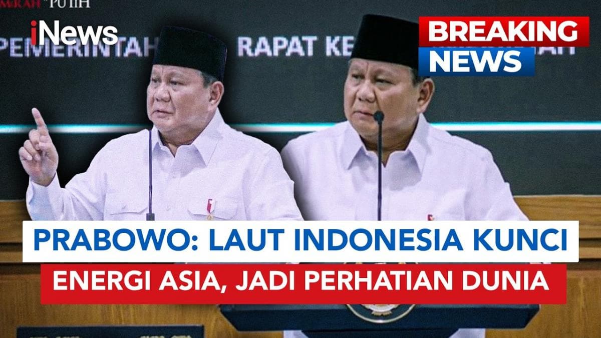 Strategis! Prabowo Sebut 70 Energi Asia Timur dan Perdagangan Dunia Lewat Laut Indonesia