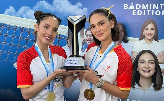Luna Maya/Cinta Laura Menang di Sportstive+ Edition Badminton, Ayu Ting Ting/Hesti Legowo