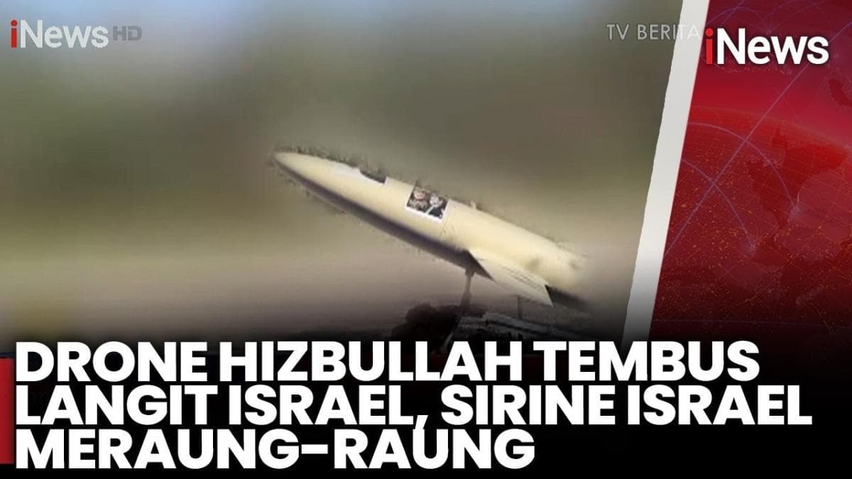 Drone Hizbullah Tembus Langit Israel, Sirine Meraung