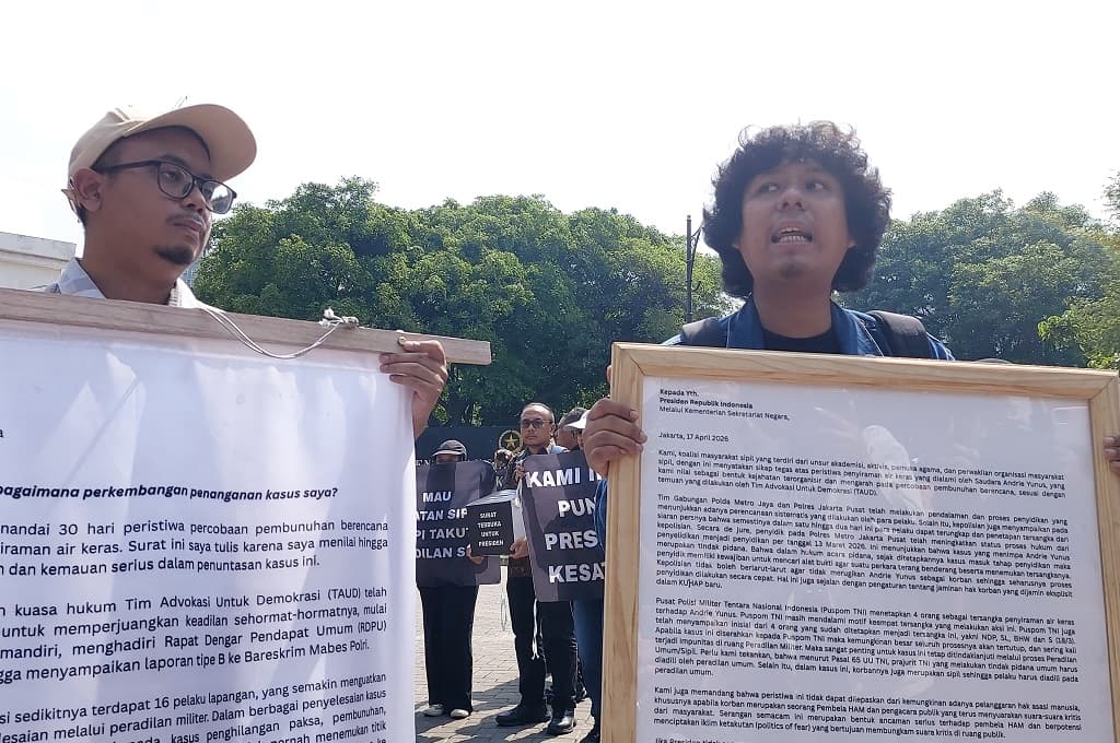 Koalisi Sipil Serahkan Surat Andrie Yunus ke Prabowo, Ini Isinya