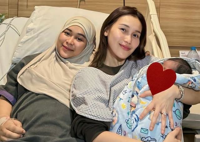 Selamat! Adik Ayu Ting Ting Melahirkan Anak Ketiga Namanya  Arzan Qaysar Fachrizal