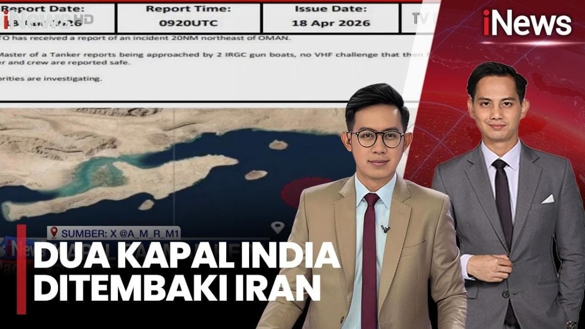 2 Kapal India Ditembaki Iran Dipaksa Putar Balik dari Selat Hormuz