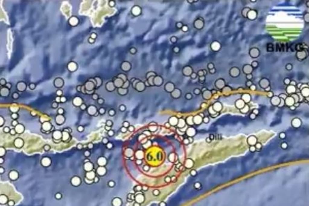 Gempa Besar Magnitudo 6,0 Guncang Timor Tengah Utara NTT
