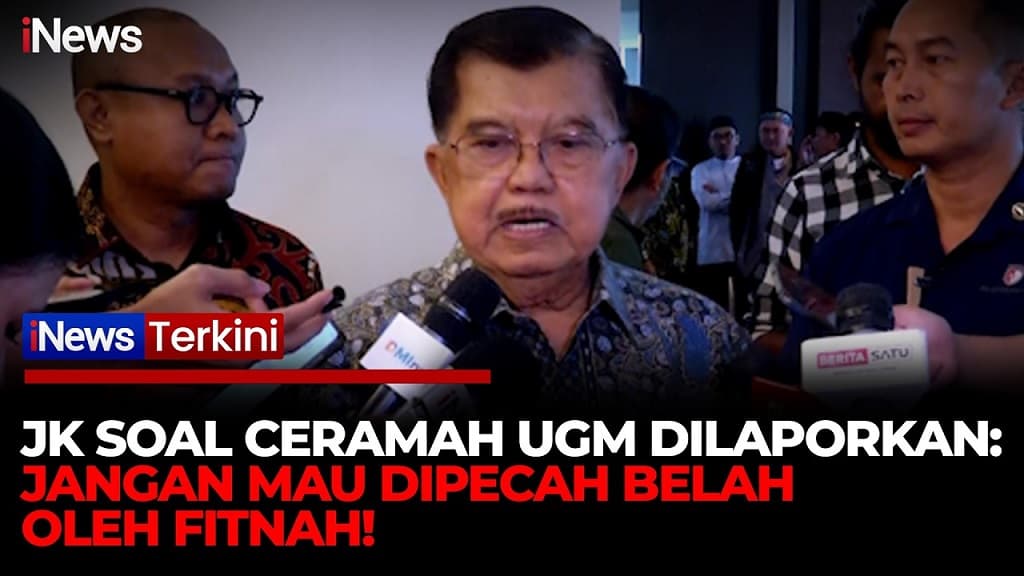 JK Tegaskan Ceramahnya di UGM Fakta Konflik Poso-Ambon: Jangan Mau Dipecah Belah!