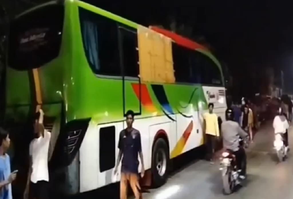 Kecelakaan Maut di Tebingtinggi, Pelajar Tewas Tergilas Bus saat Menyalip