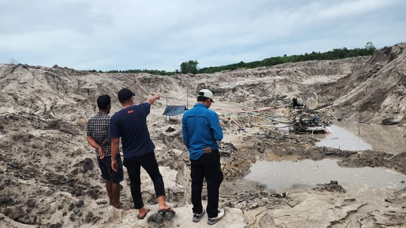 Tambang Timah Ilegal di Hutan Produksi Babel Digerebek, 2 Pemilik Ditangkap