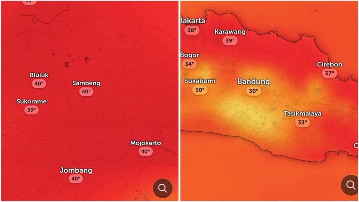 Suhu di Mojokerto hingga Jombang Mencapai 40 Derajat Celcius Hari Ini, Panas Pol!