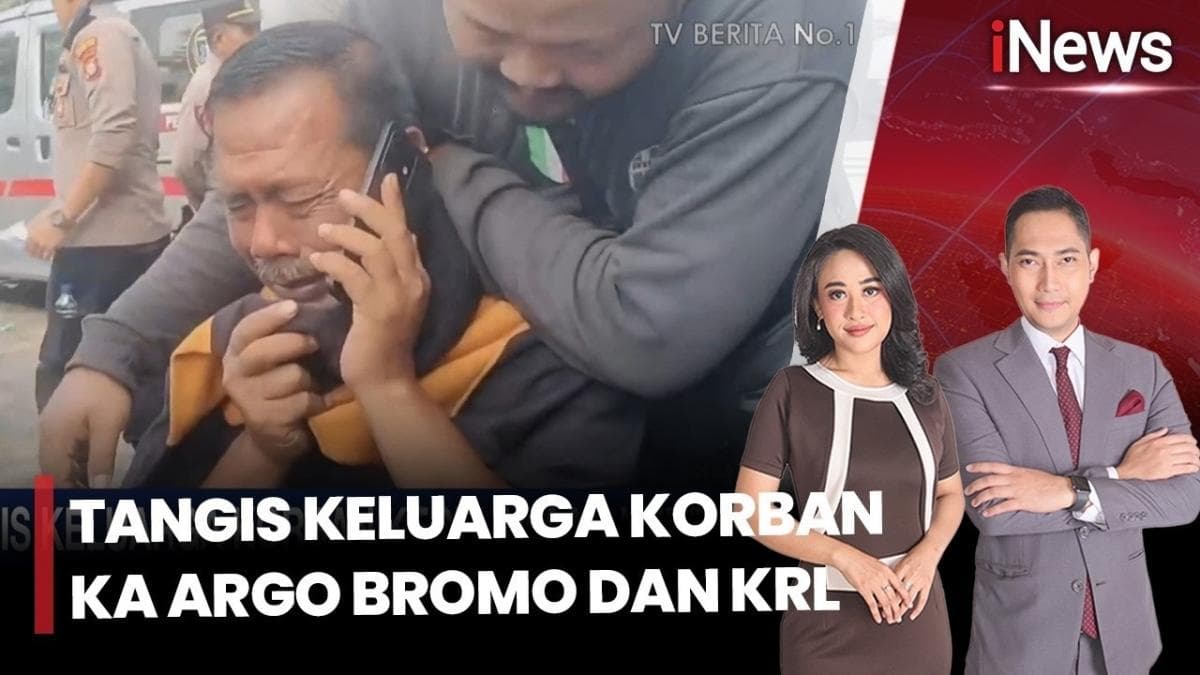 Tangis Keluarga Kecelakaan Kereta di Bekasi Pecah, 9 Jam Cari Menantu Jadi Korban