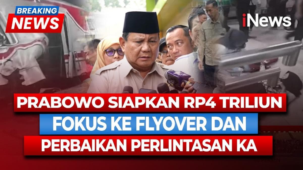 Prabowo Siapkan Rp4 Triliun Perbaiki 1.800 Perlintasan Kereta Api di Pulau Jawa
