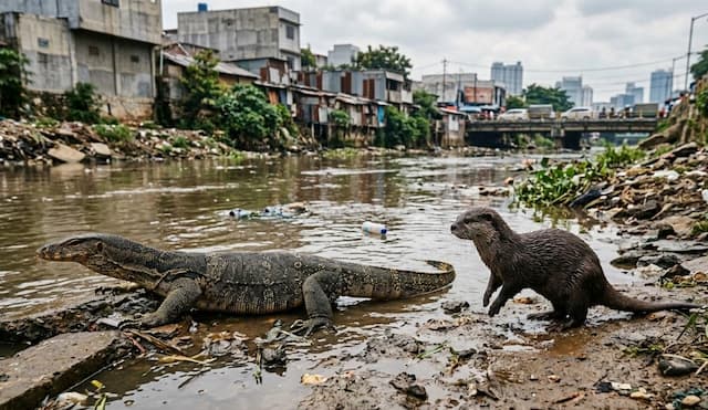 Biawak dan Berang-Berang Predator Alami Ikan Sapu-Sapu, BRIN: Jangan Ditangkap! 