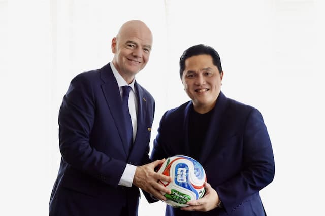 Erick Thohir Bertemu Presiden FIFA di Kanada, Timnas Indonesia Dapat Kabar Bagus