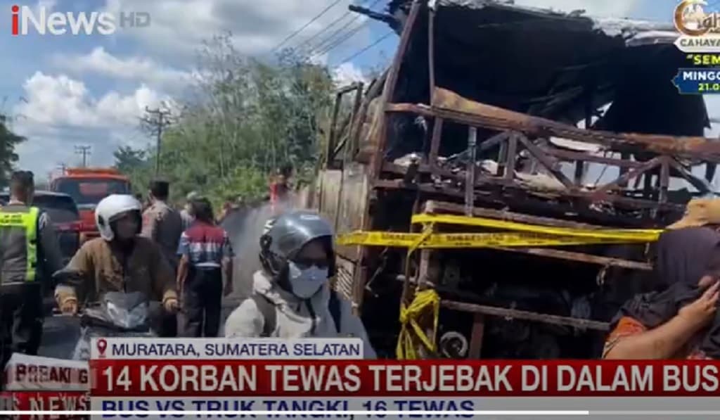 Kronologi Kecelakaan Maut Bus ALS vs Truk Tangki di Muratara Tewaskan 16 Orang