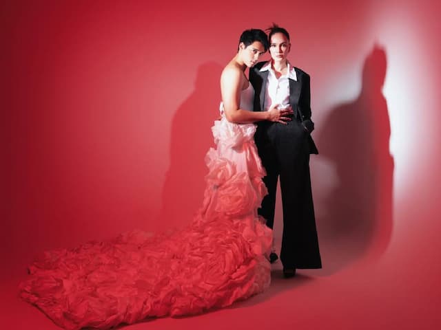 Kaget! Maxime Bouttier Pakai Gaun di Pemotretan Terbaru bareng Luna Maya