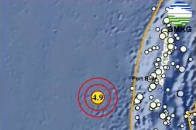 Gempa Hari Ini Magnitudo 4,9 Guncang Sabang Aceh