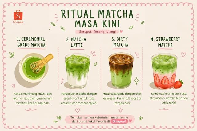 Ritual Matcha Masa Kini: Ciptakan Momen Home Cafe Vibes ala Shopee