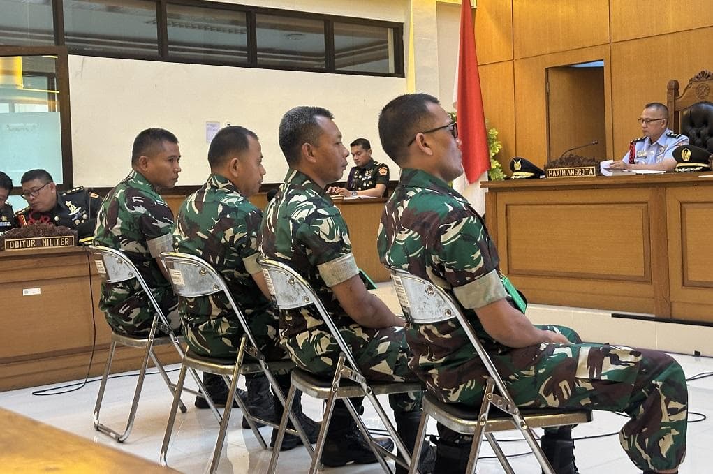 4 Oknum TNI Pelaku Kasus Air Keras Ingin Minta Maaf Langsung ke Andrie Yunus