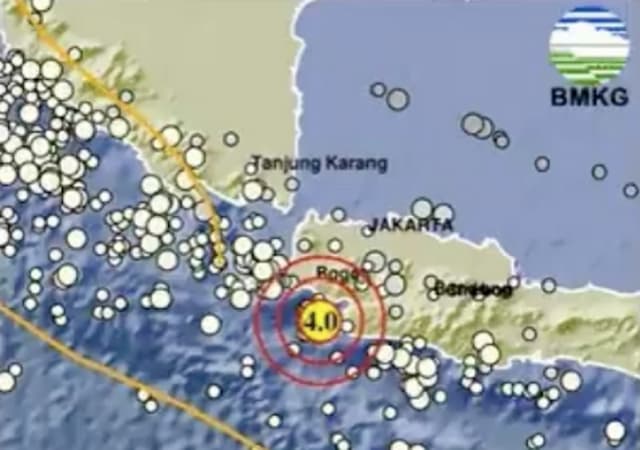 Gempa Terkini Magnitudo 4,0 Guncang Bayah Banten Pagi Ini