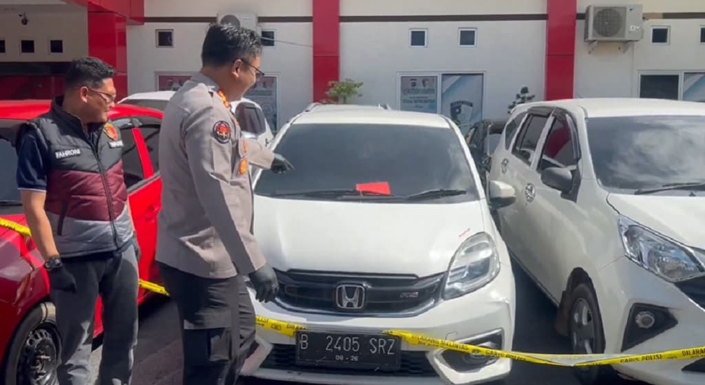 Polisi Tangkap 5 Debt Collector usai Gelapkan 247 Mobil Tarikan di Pangkalpinang