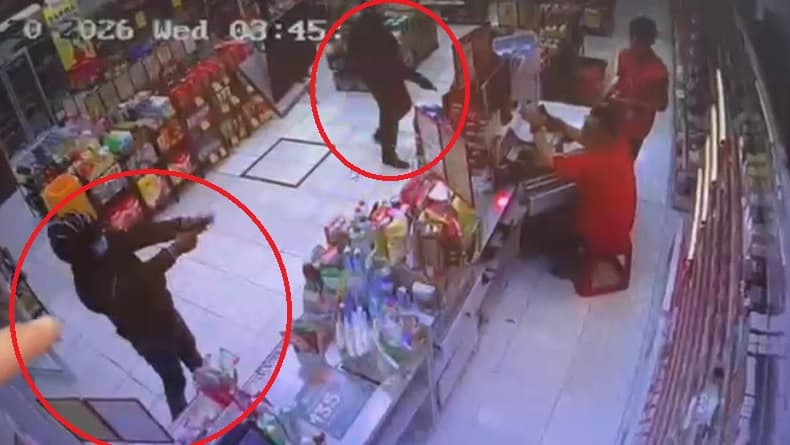 Perampokan Minimarket di Tangerang Terekam CCTV, Pelaku 2 Orang Bawa Senpi