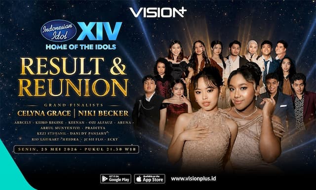 Selangkah Lagi! Celyna Grace dan Niki Becker Berebut Gelar Indonesian Idol 2026, Nonton di VISION+