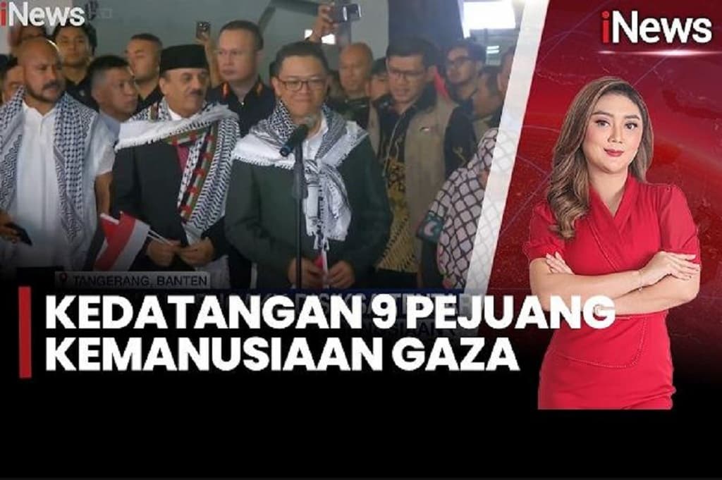 Momen Kedatangan 9 Pejuang Kemanusiaan Gaza, Mengaku Disiksa Tentara Israel