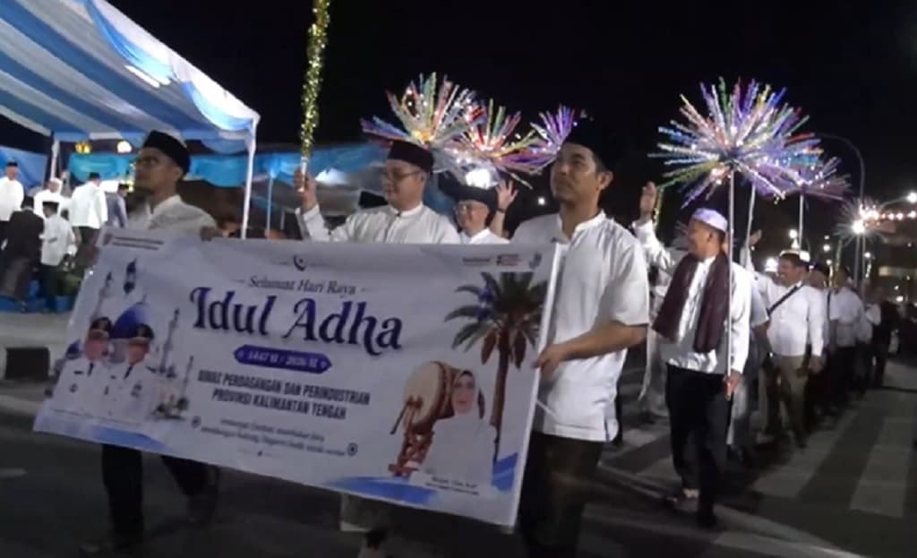 Pawai Takbiran Idul Adha di Palangka Raya Banjir Hadiah, Rebutkan Rp100 Juta