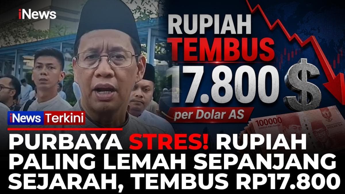 Rupiah Anjlok Lagi ke Rp17.800, Reaksi Menkeu Purbaya Jawab Singkat: Enggak Ada Masalah