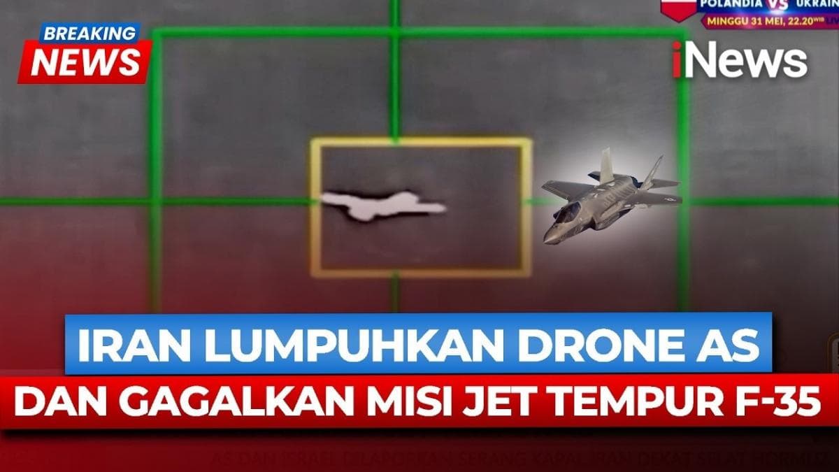 Garda Revolusi Iran Klaim Tembak Jatuh Drone AS dan Usir Jet Tempur F-35