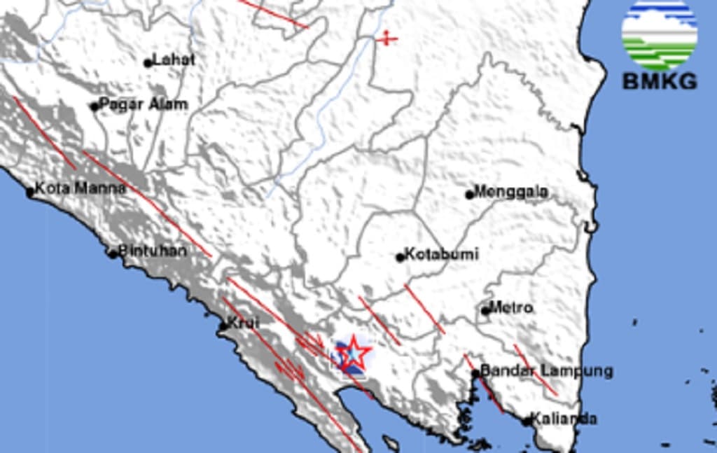 Gempa Hari Ini Berpusat di Darat Guncang Tanggamus Lampung, Cek Magnitudonya