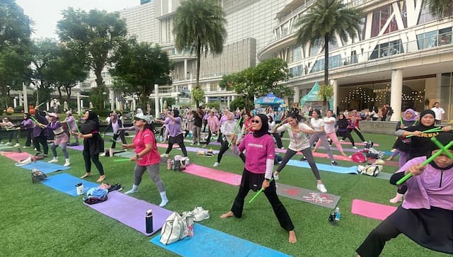 Peserta Antusias Ikuti Olahraga Pound Fit X MusicZone, Jadi Alternatif Stress Relief 