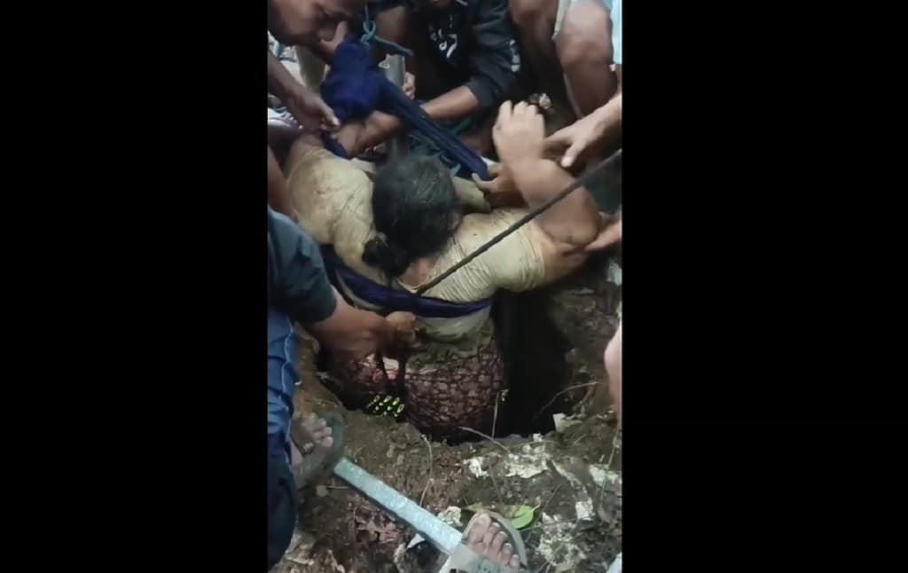 Wanita Obesitas di Situbondo Terperosok Septic Tank Sedalam 4 Meter, Evakuasi Dramatis!