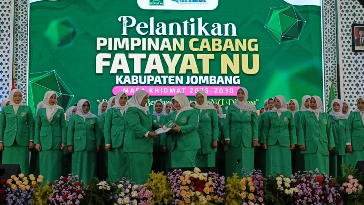 Pengurus PC Fatayat NU Jombang 2025-2030 Dilantik, Perempuan Berdaya Fatayat Digdaya